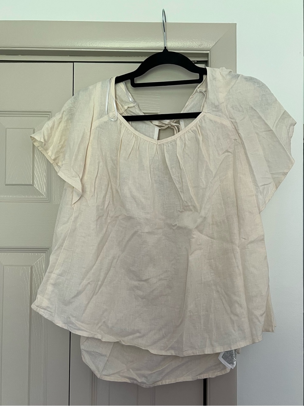 *NWT* Old Navy Cream Women’s Short-Sleeve Peasant Top